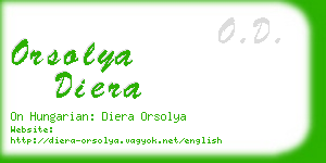 orsolya diera business card